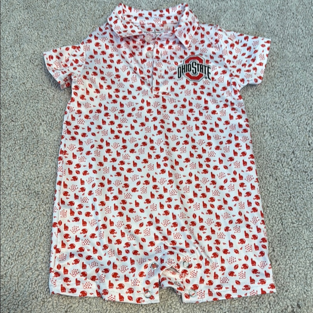 12 mos Ohio State Baby Romper